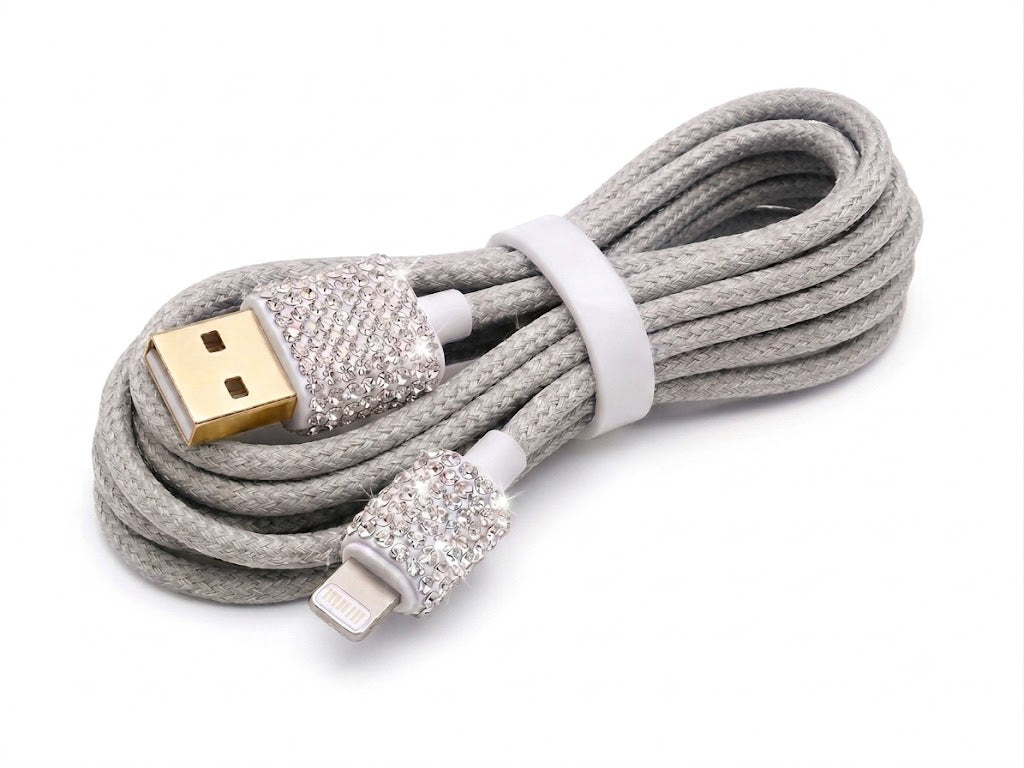 Zyviro Crystal Luxe Braided Charging Cable