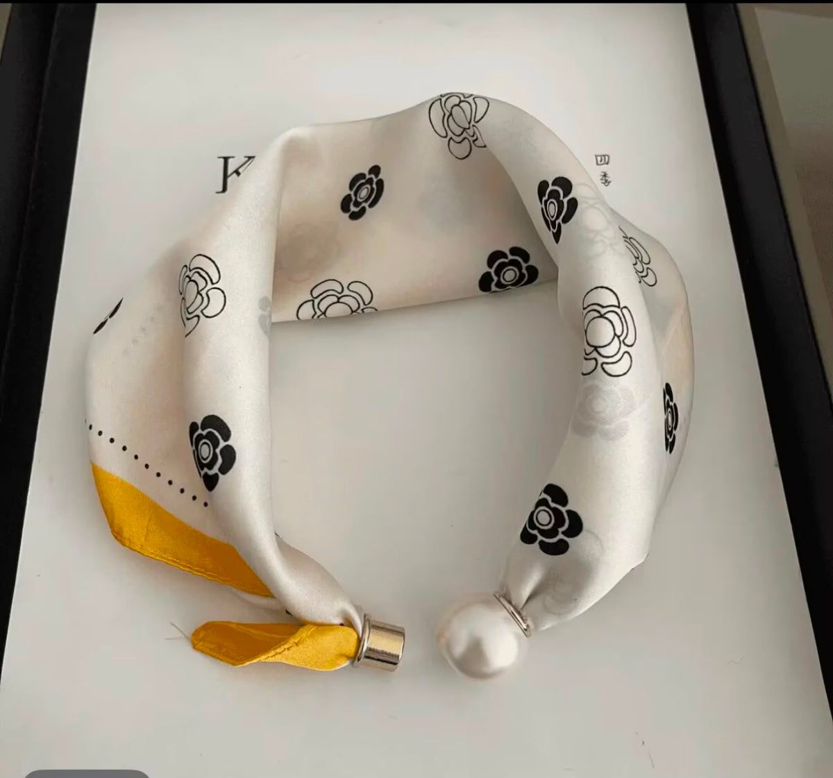 Zyviro Parisian Silk Neckerchief & Pearl Clasp Collection