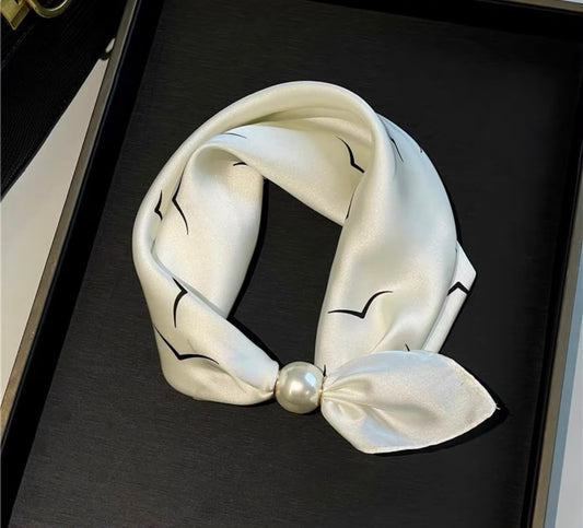Zyviro Parisian Silk Neckerchief & Pearl Clasp Collection