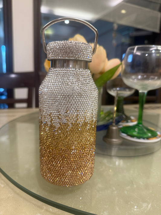 Zyviro Ombré Crystal Bling Insulated Water Bottle