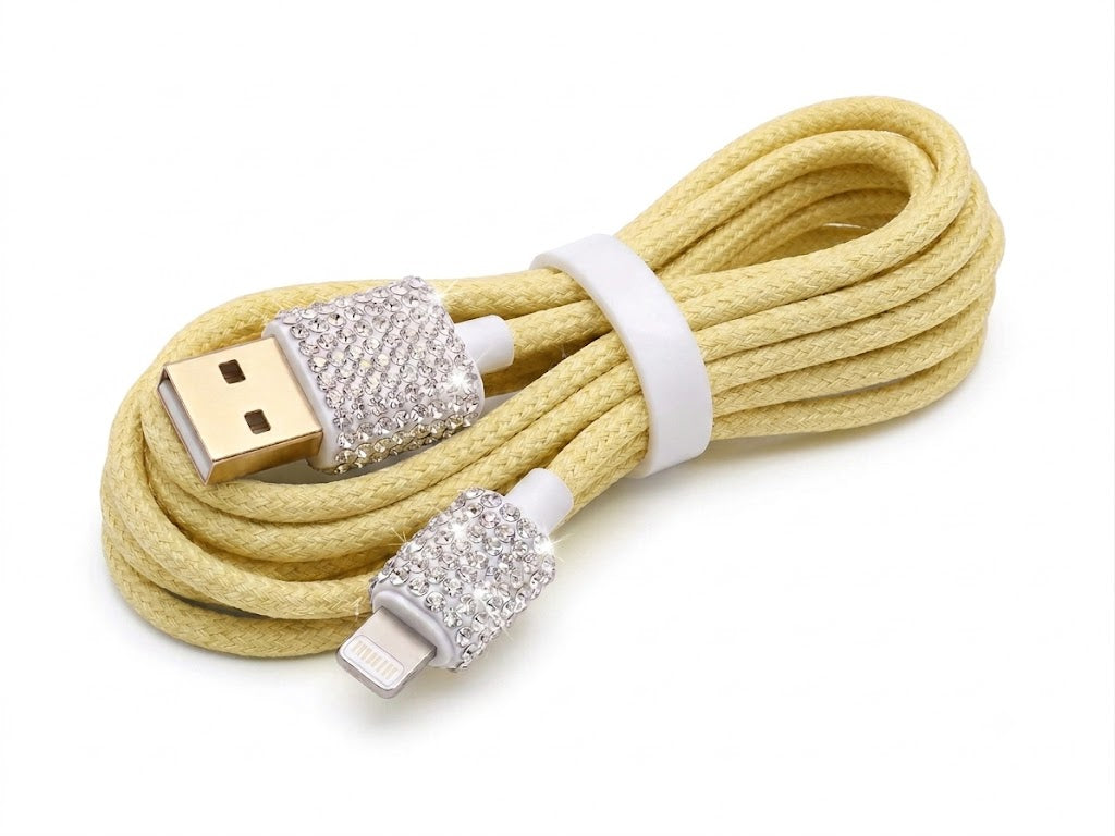 Zyviro Crystal Luxe Braided Charging Cable