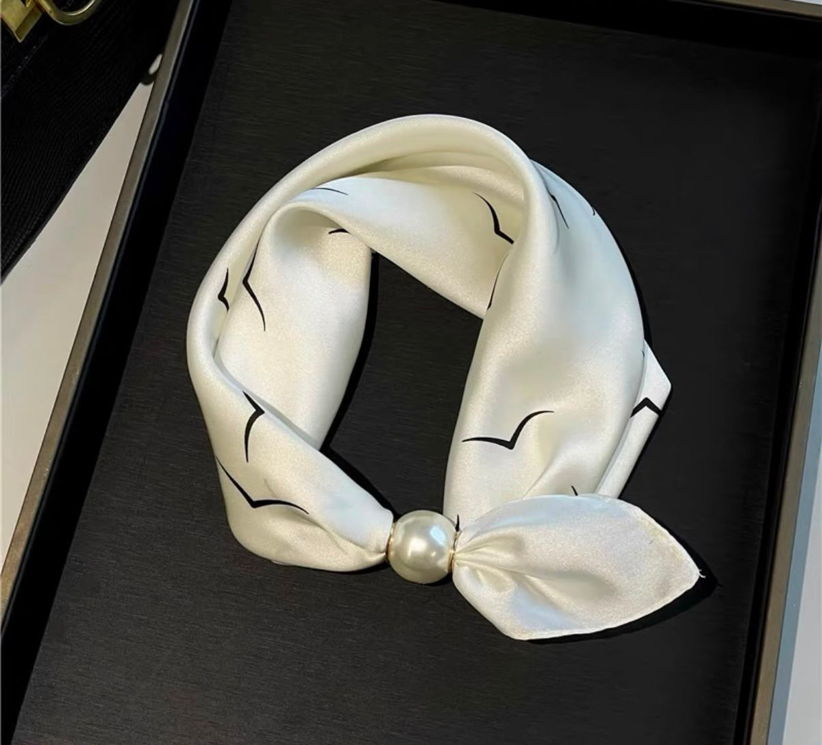 Zyviro Parisian Silk Neckerchief & Pearl Clasp Collection