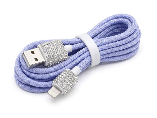 Zyviro Crystal Luxe Braided Charging Cable